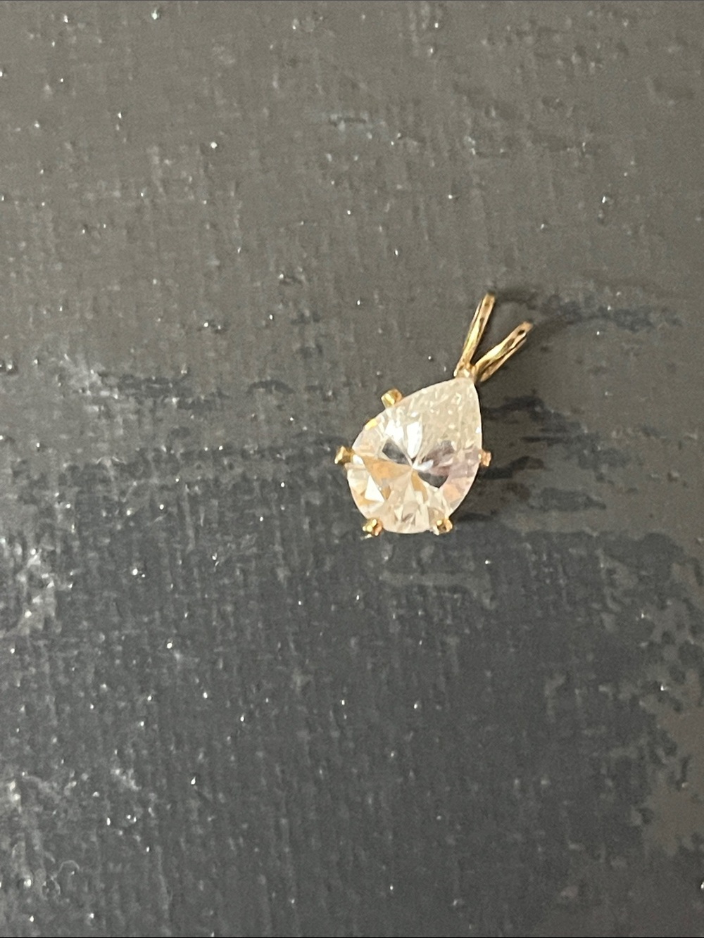 Tear Drop Diamond pendant